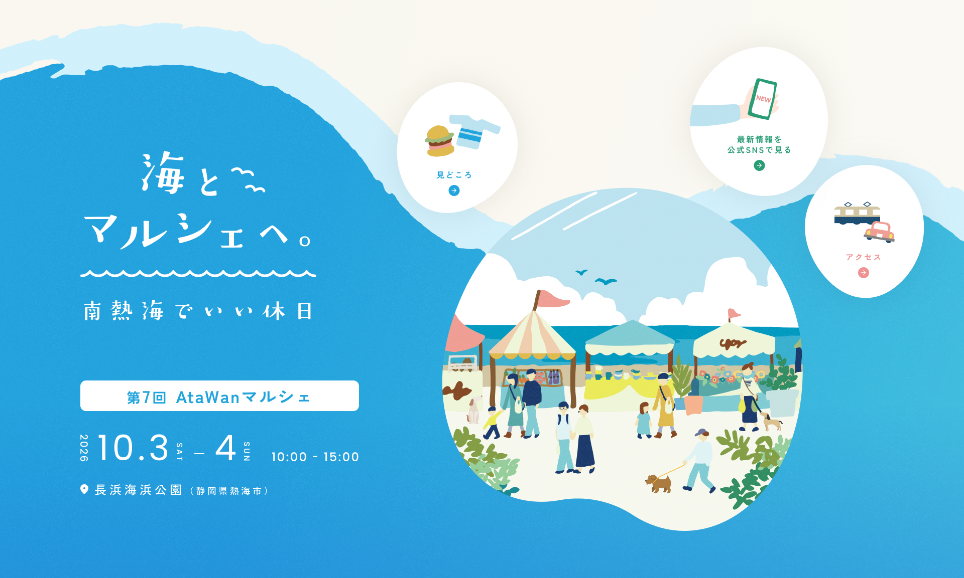 海とマルシェへ。南熱海でいい休日。