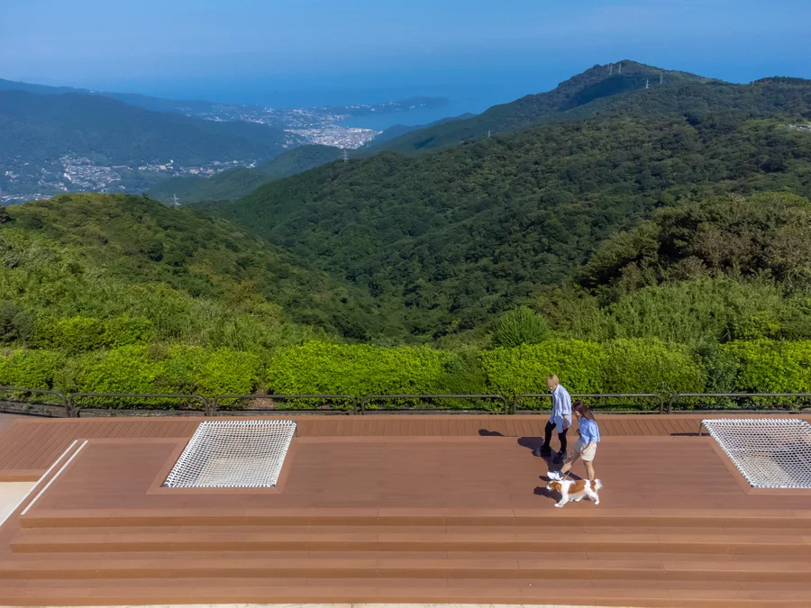 十国峠ケーブルカーから見た景色